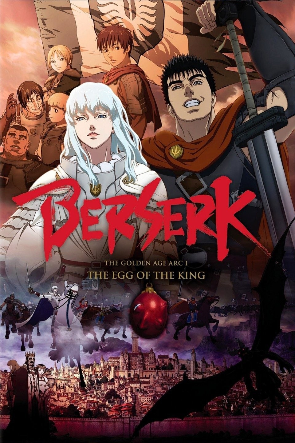 The three Berserk The Golden Age Arc films are leaving Netflix on October  15 in Canada and US  rBerserk